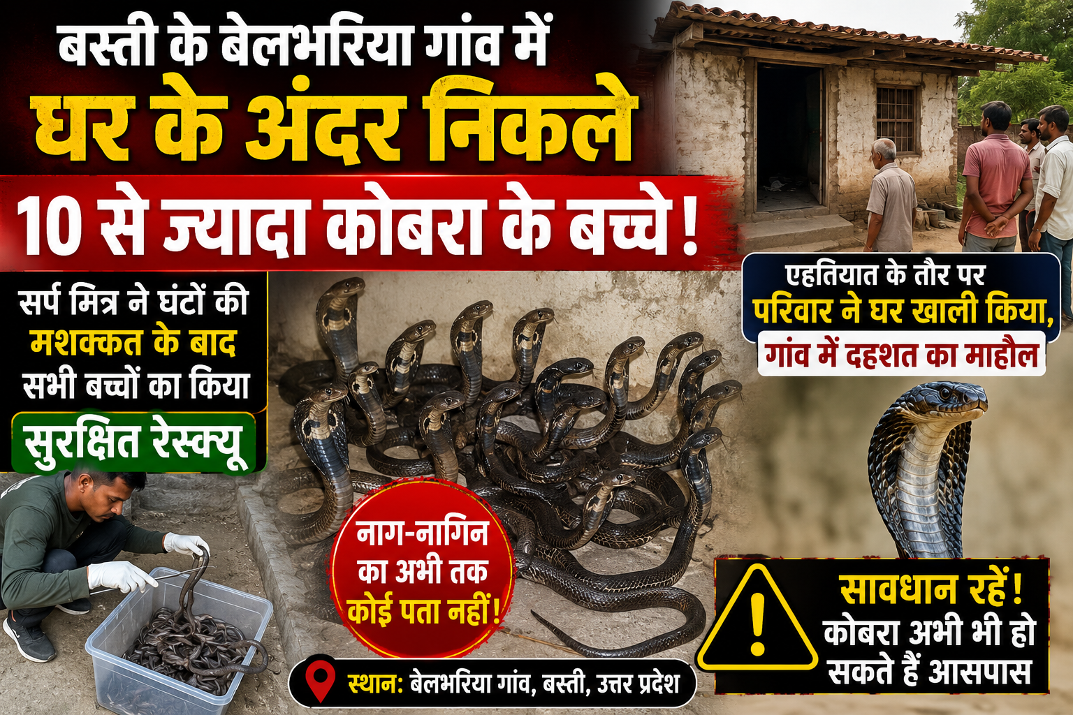उत्तर प्रदेश के बस्ती जिले से एक ऐसा मामला सामने आया है, जिसने पूरे गांव को दहशत में डाल दिया